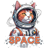 Astronaute Chat de l’Espace