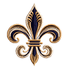Elegant Fleur-de-Lis Embroidery Tee