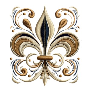 Sierlijk Fleur-de-Luxe Borduur T-shirt