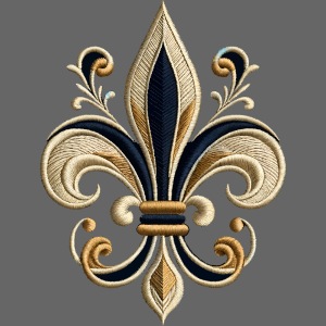 Baroque Fleur-de-Lis Couture Tee