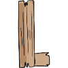 Buchstabe L Holz Holzbuchstabe Name