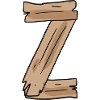 Buchstabe Z Holz Holzbuchstabe Name