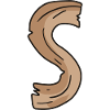Buchstabe S Holz Holzbuchstabe Name