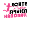 Echte Mädchen spielen Handball