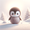 Penguins snow 1