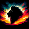 Silhouette Lion