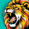 Lion Pop Art