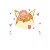 Mignon Fox Lover Girl T-shirt