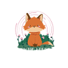 Mignon Fox Lover Girl T-shirt