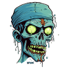A Mummies Zombie Skull