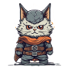 Un chaton viking mignon