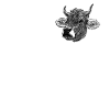 Cow Farm Motif Print