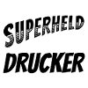 Superheld, clever getarnt als Drucker
