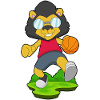 Lion Basketball Player Basketball