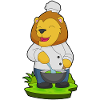 Lion Cooking Bowl Cooking