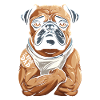 Pug Dog I Love Dad