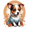 Mignon Petit Chiot Jack Russell