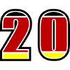 20 Numéro Allemagne Jersey
