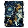 Shetland Shepherd Starry Night
