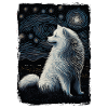 Samoyed Painting