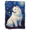 Samoyed Starry Night