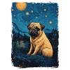 Pug Starry Night