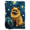 Pomeranian Starry Night