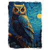 Eule Starry Night