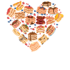 Pancake Lover Kids Coeur