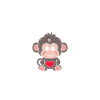 Humour petit singe babouin