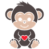 Humour petit singe babouin