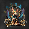 Wunderbare Fantasy-Steampunk-Katze.