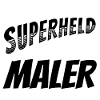 Superheld, clever getarnt als Maler