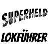 Superheld, clever getarnt als Lokführer