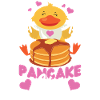Pancake Lover Kids Chicken Girl