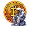 Astronaut Crypto Funny Cryptocurrency Trader