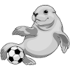 Seal Soccer Player Soccer