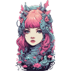 Aesthetic Anime Synthwave e-Girl Streetwear