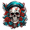 Skull / Skull / Skeleton / Gothic / Tattoo
