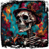 Skull / Skull / Skeleton / Gothic / Tattoo