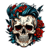 Skull / Skull / Skeleton / Gothic / Tattoo