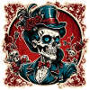 Skull / Skull / Skeleton / Gothic / Tattoo