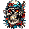 Skull / Skull / Skeleton / Gothic / Tattoo