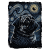 Mops Starry Night