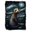 Otter Starry Night