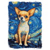 Chihuahua Starry Night