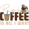 Stylish Pugs & Coffee Font Design