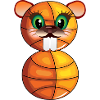 8th Birthday - Basketball Beaver - EIGHT