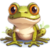 Frog Cute Logo