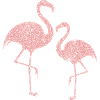 Flamingo rose glitter